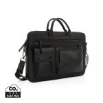 Swiss Peak 14" Laptoptasche aus GRS recyceltem PU Schwarz