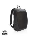 XD Xclusive Madrid anti-theft RFID USB laptop backpack PVC free Black/black