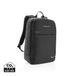 Swiss Peak laptop backpack with UV-C steriliser pocket Black