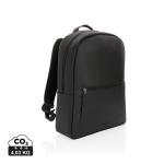 Swiss Peak deluxe PU laptop backpack PVC free Black