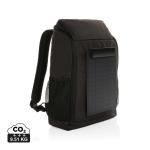 XD Collection Pedro AWARE™ RPET deluxe backpack with 5W solar panel Black