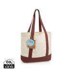 XD Xclusive SHOP LOCAL AWARE™ recycled cotton 350gsm Tote bag Burgundy red