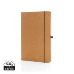 XD Collection Recycled leather hardcover notebook A5 Brown