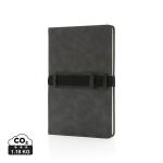 XD Collection Deluxe hardcover PU notebook A5 with phone and pen holder Convoy grey