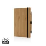 XD Collection Bamboo notebook and infinity pencil set Brown