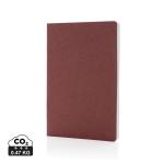 XD Collection Salton A5 GRS certified recycled paper notebook Cherry red