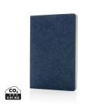 XD Collection Phrase GRS-zertifiziertes A5-Notizbuch aus recyceltem Filz Blau