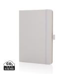 XD Collection Sam A5 RCS certified bonded leather classic notebook White