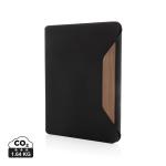 XD Xclusive Teri AWARE™ A4 Portfolio aus RPET und Walnuss Schwarz