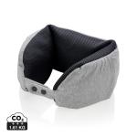 XD Collection Deluxe microbead travel pillow Gray/black