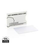 XD Collection Anti-skimming RFID shield card with active jamming chip White