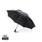 Swiss Peak AWARE™ 23" faltbarer umgekehrter Regenschirm Schwarz