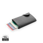 C-Secure RFID Kartenhalter und Geldbörse Schwarz/silber