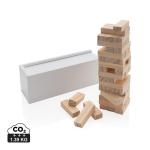 XD Collection Deluxe Holz-Stapelturm aus Holz Weiß