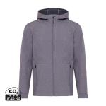 Iqoniq Makalu Herren Softshelljacke aus recyceltem Polyester, Vulkangrau meliert Vulkangrau meliert | L