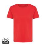Iqoniq Yala women recycled cotton t-shirt, luscious red Luscious red | XXS