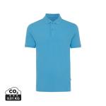 IQONIQ Yosemite recycled cotton pique polo, tranquil blue Tranquil blue | XXS
