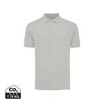 IQONIQ Yosemite recycled cotton pique polo, heather grey Heather grey | 4XL
