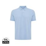 IQONIQ Yosemite recycled cotton pique polo, skyblue Skyblue | 3XL