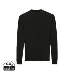 Iqoniq Zion Rundhals-Sweater aus recycelter Baumwolle, schwarz Schwarz | XXS