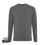 Iqoniq Zion Rundhals-Sweater aus recycelter Baumwolle, anthrazit Anthrazit | XS