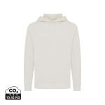 IQONIQ Rila lightweight recycled cotton hoodie, ivory white, pebble gray Ivory white, pebble gray | XXS
