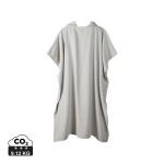 VINGA Tolo hammam terry beach poncho, grey Grey, off white