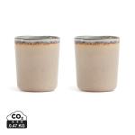 Vinga Nomimono Becher, 2er-Set Beige