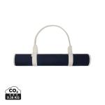 VINGA Volonne AWARE™ Strandmatte aus recyceltem Canvas, Marineblau Marineblau, Crèmefarben