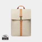 VINGA Bosler Rucksack aus GRS recyceltem Canvas Beige