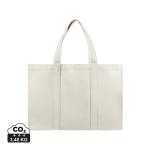 VINGA Hilo AWARE™ Maxi-Tasche aus recyceltem Canvas Grauweiß