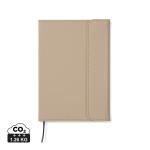 VINGA Baltimore GRS-zertifiziertes Papier & PU-Notizbuch Beige