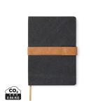 VINGA Bosler RCS recycled canvas notebook Black