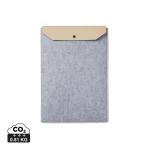 VINGA Albon GRS recycled felt 15" laptop sleeve Convoy grey