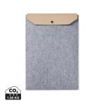 VINGA Albon GRS recycled felt 17" laptop sleeve Convoy grey