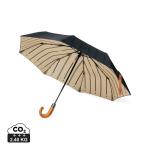 VINGA Bosler AWARE™ recycled pet 21" foldable umbrella Black