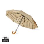 VINGA Bosler AWARE™ recycled pet 21" foldable umbrella Fawn