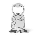 RICHARTZ® EINKAUFSWAGENLÖSER karl christmas Silver