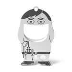 RICHARTZ® FLASCHENÖFFNER fred electrician Silver