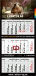 3-Monatskalender (Mehrblock): Preiswerter Mehrblock-Monatskalender mit Werbefläche auf der kompletten Rückwand und perforierten Kalenderblöcken – inklusive 4C-Digitaldruck Light grey