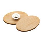 BooBadge bamboo badge Nature blue