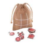 Juxo Christmas tic-tac-toe, ornament & gift box Nature blue