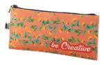 CreaFelt Pen Zip individuelle RPET Stiftetasche Weiß/grau