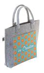 CreaFelt Cross custom RPET crossbody bag White/grey
