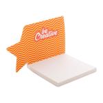 CreaStick Xmas Individueller Haftnotizblock, Stern, weiß Weiß, Cliphals klar