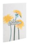 CreaNote Plus A6 Seed individuelles Saatpapier-Notizbuch Weiß
