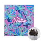 CreaTea Slim custom tea bag, green tea White/clip neck clear