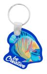 CreaFob custom made keyring Aztec blue