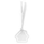 Edelmark Lesezeichen, Haus Silber glänzend