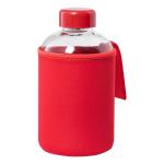 Tesso Glas-Sportflasche Rot